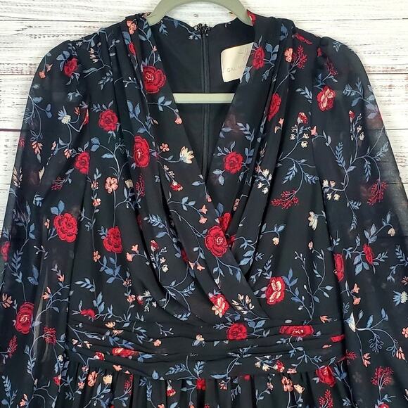 GAL meets Glam Collection Whimsigoth Dress Floral Londyn Black Cherry Fairy 12 - Picture 4 of 16